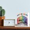 LGBT Decor Desk Sign – 5x5 Inches Wooden Box Sign with "Wander Your Own Way" Rainbow Pride Graphic – Aesthetic LGBTQ Ally Room Accent, Home Office Display, & Pride Month Gift for Lesbian, Gay, Queer & Friends